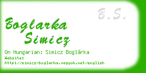boglarka simicz business card