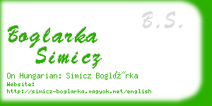 boglarka simicz business card